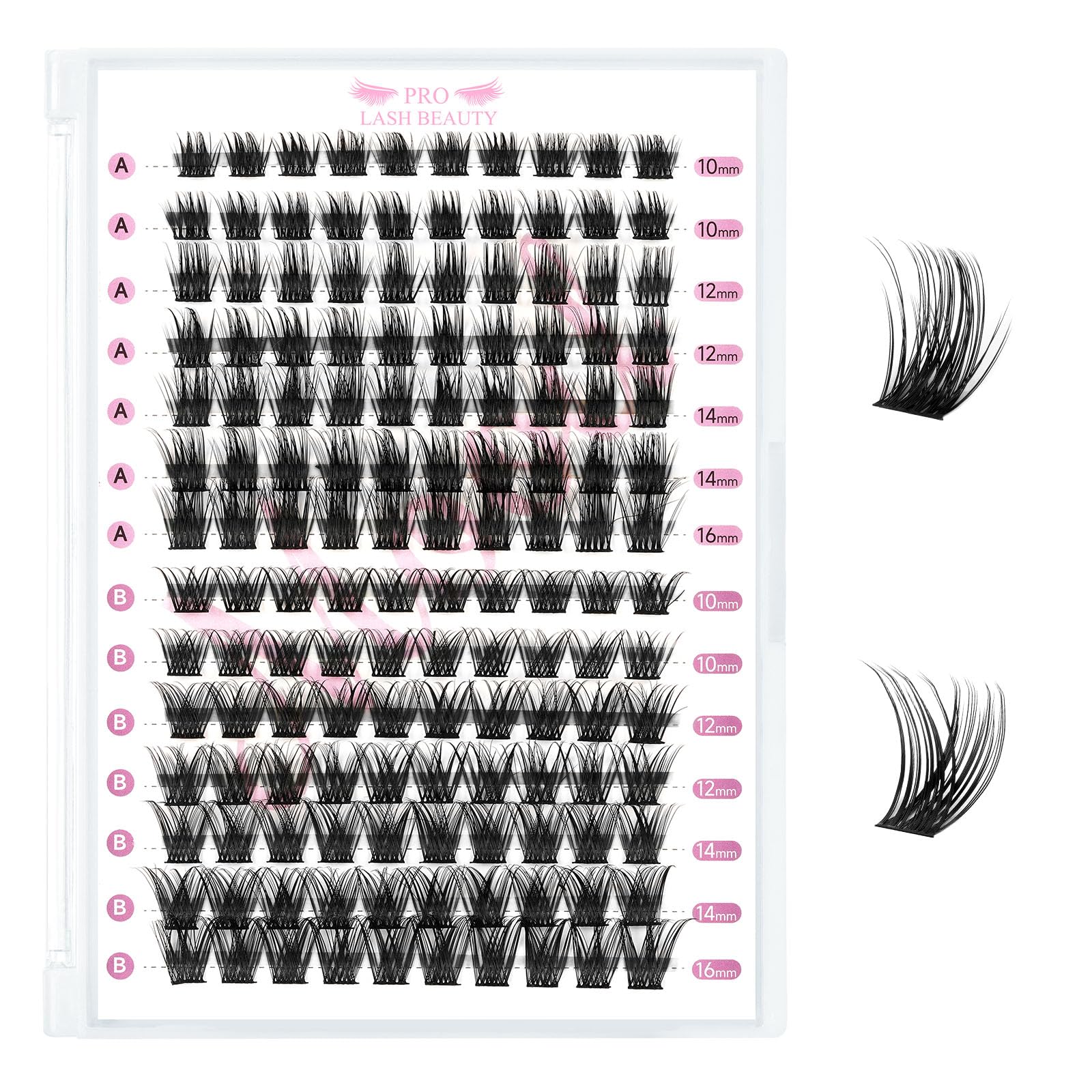 140 Pcs Lash Clusters 2 Styles Mixed Cluster Lashes DIY Eyelash Extensions Eyelash Cluster Extension DIY Individual Lashes Super Thin Band Soft and Easy to Wear (Gleeful+Stylish,D-Mix) — image 1