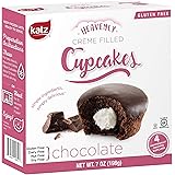 Katz Gluten Free Snacks Chocolate Crème Filled Cupcakes | Dairy Free, Nut Free, Soy Free, Gluten Free | Kosher (1 Pack of 4 C