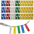 Mr-Label® US Letter Sheet Self-Adhesive Cable Label - Waterproof | Tear Resistant - with Free Print Tool - for Laser Printer (10 Sheets (300 Labels), 5 Assorted Colors)