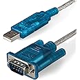 StarTech.com 3ft (91cm) 1-Port USB to RS232 DB9 Serial Adapter Cable, USB to Serial Adapter Cable - M/M