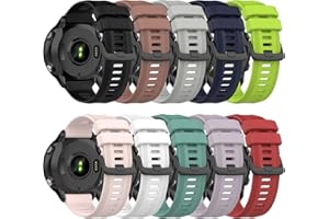 QGHXO Band for Garmin Forerunner 955, Soft Silicone Replacement Band for Garmin Forerunner 955 Solar (No Tracker, Replacement Bands Only)
