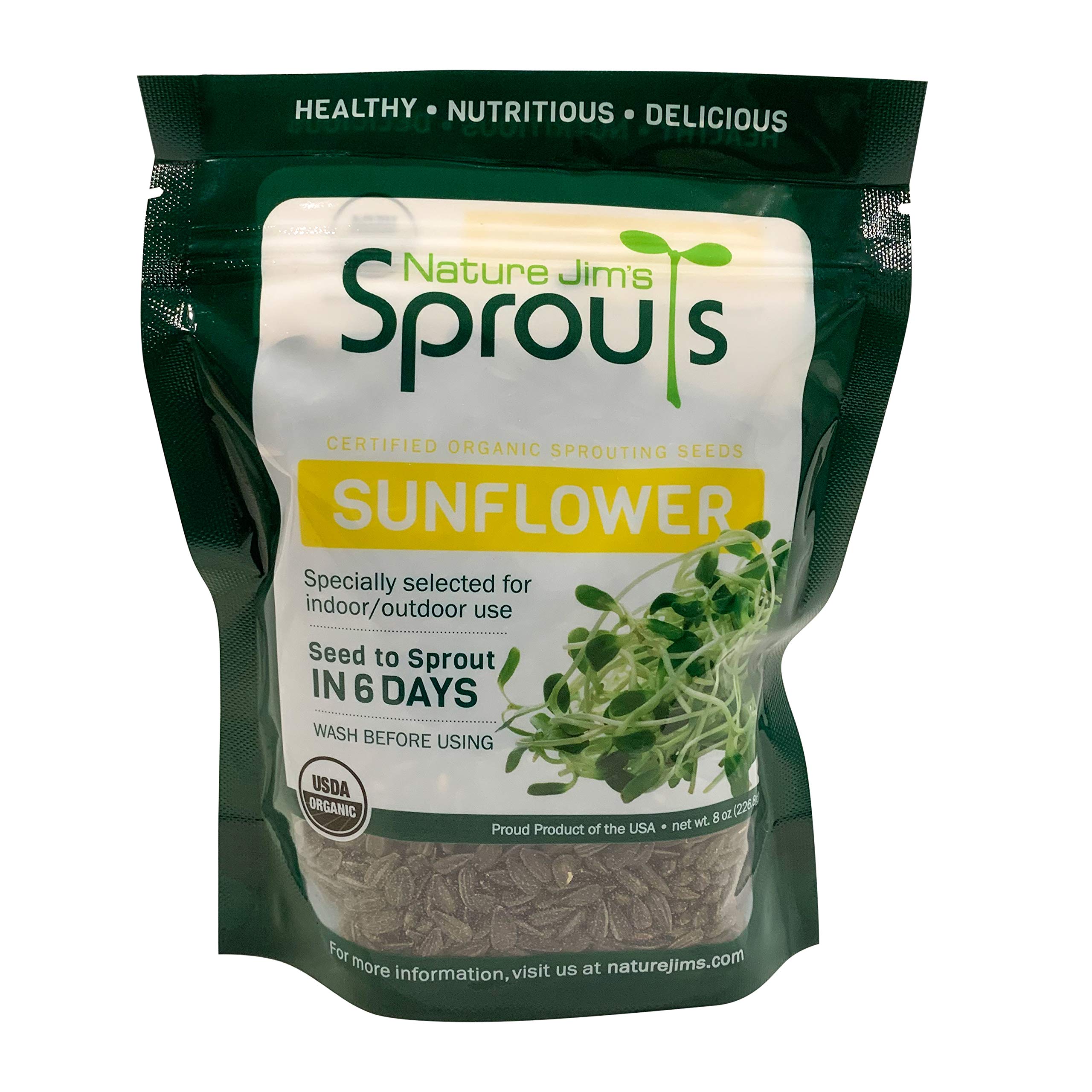 Nature Jims Sprouts Sunflower Seeds - Certified