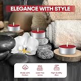 Price's Petali Brand Scented Tealights Frosted Cherry 4 Hr Burn 25 Pack view 2