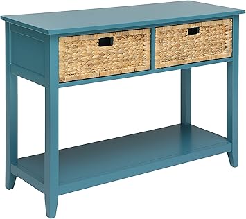 Acme Flavius Teal Console Table: Amazon 