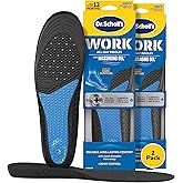 Dr. Scholl's Work Insoles (Pack) // All-Day Shock Absorption and Reinforced Arch Support That Fits in Work Boots and More (for Men's 8-14, Also Available for Women's 6-10) 1 Pair (Pack of 2) 2 Count