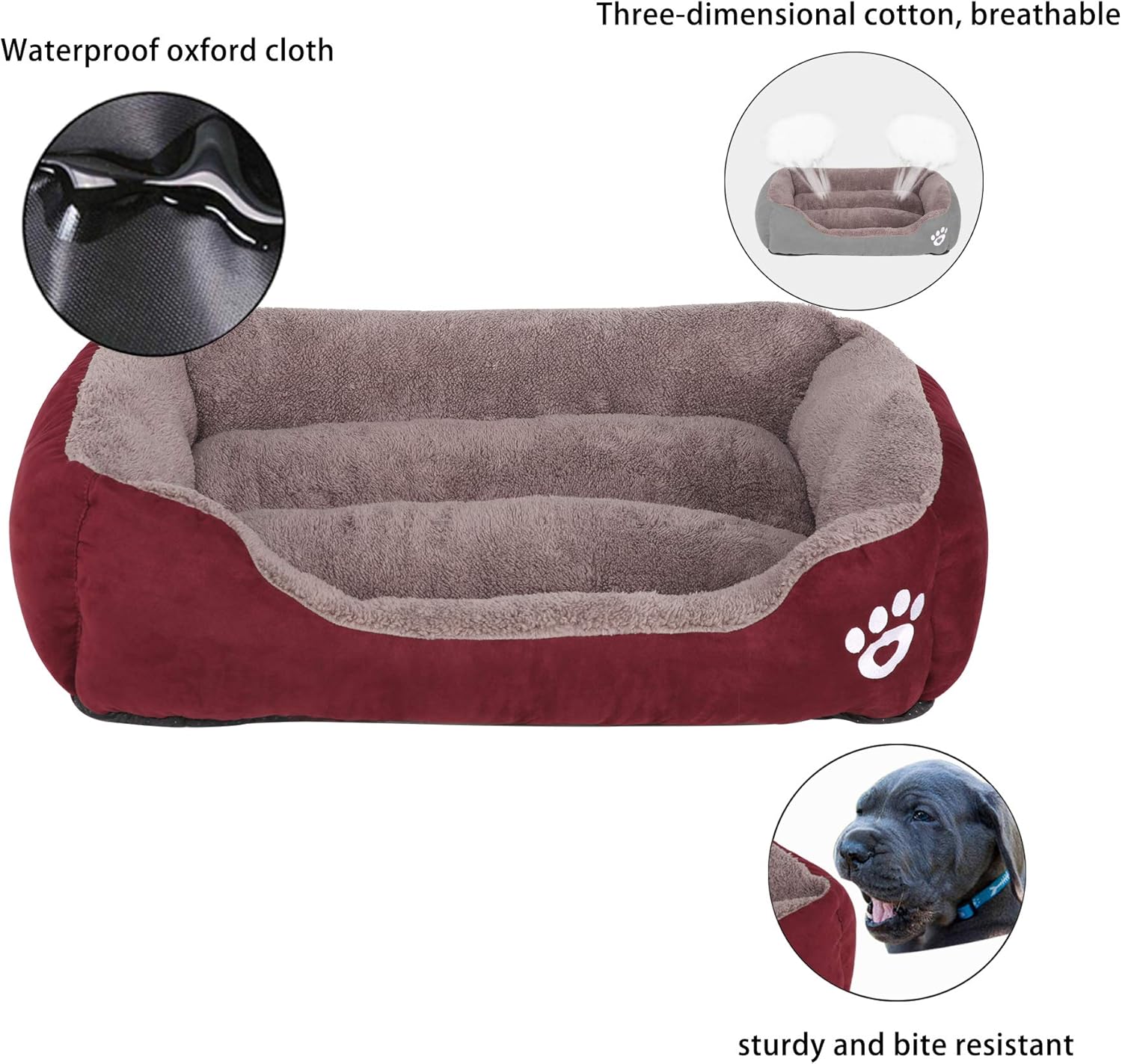 Utotol FRISTONE Dog Beds for Medium Dogs, Washable Pet Sofa Bed Firm Cotton Breathable Soft Couch for Small Puppies Cats Sleeping Orthopedic Beds : Pet Supplies