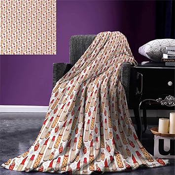 Amazon Com Girls Throw Blanket Lipstick Nail Polish Bottles And