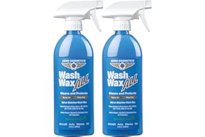 Aero Cosmetics Wet or Waterless Car Wash Wax Detailer 16 Fl. Oz. (2-Pack) Aircraft Quality for your Car, RV, Boat, Motorcycle