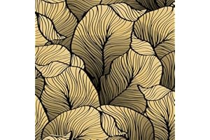 Leaf Wallpaper Peel and Stick 17.3"x393" Nature Plant Wall Paper, Renter Friendly Wallpaper Self Adhesive Contact Paper for B