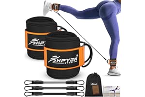 HPYGN Ankle Resistance Bands, Ankle Bands for Working Out with Cuffs, Resistance Bands for Leg Butt Training Workout Equipment for Kickbacks Hip Gluteus Training, Ankle Strap with Exercise Bands