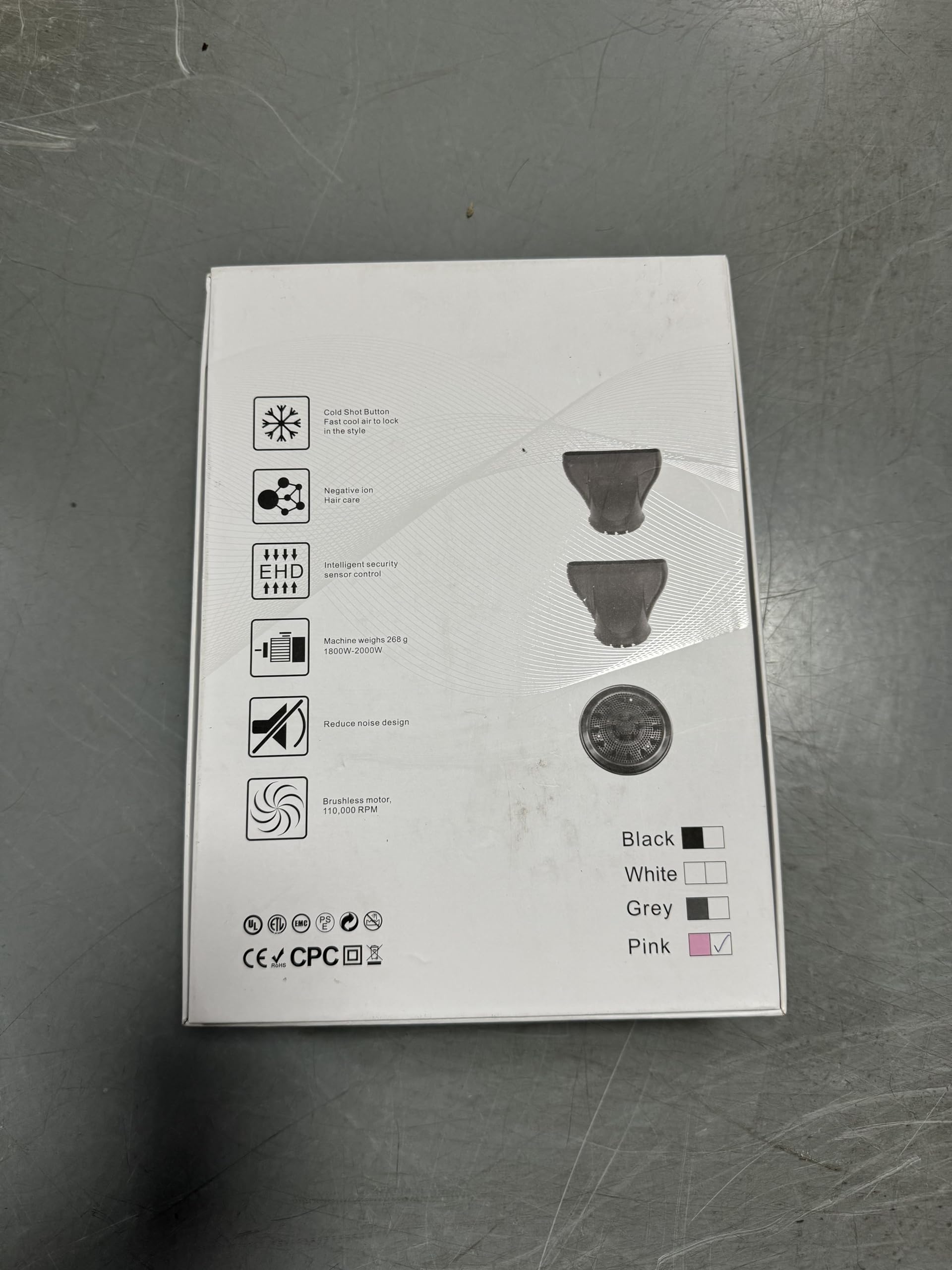 slopehill Hair Dryer with Unique Brushless Motor | Intelligent Fault Diagnosis | Innovative Microfilter | Oxy Active Technology | Led Display (Grey)