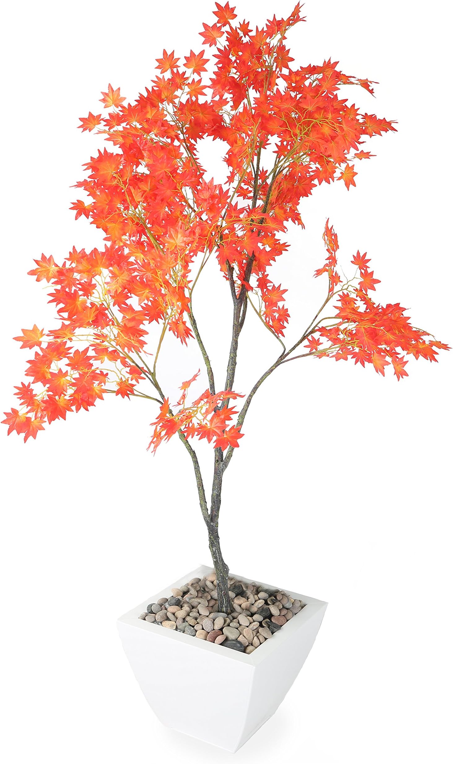 Closer to Nature Artificial 5ft Burnt Orange Japanese Maple Tree - Artificial Silk Plant and Tree Range