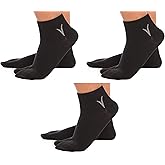 V-Toe Thick Flip-Flop Socks - Tabi Split Toe for Men & Women - Japanese Separated Cotton Socks