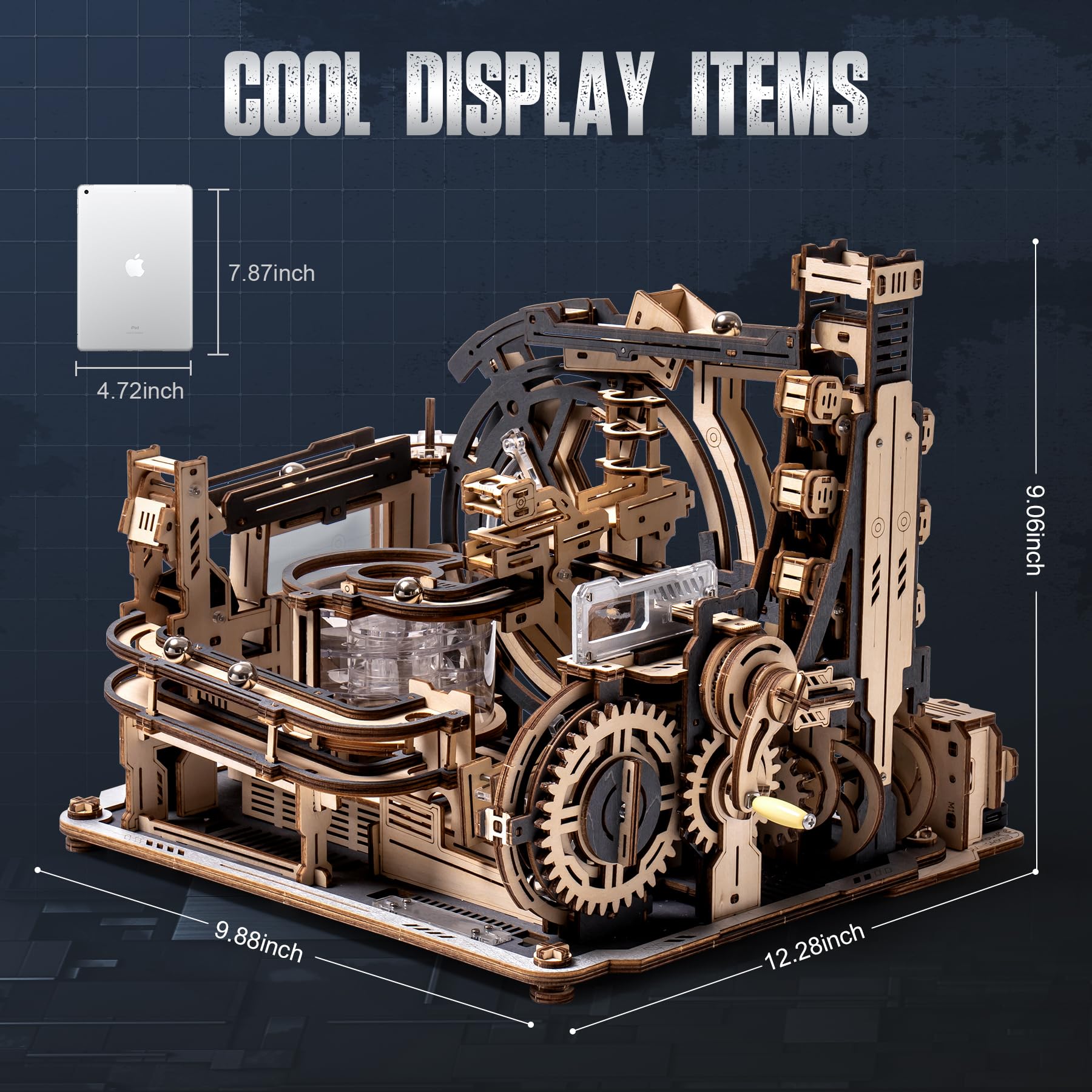 RoWood 3D Puzzles for Adults,Wooden Puzzles for Adults,Marble Run Model Kits,3D Wooden Puzzles Gift