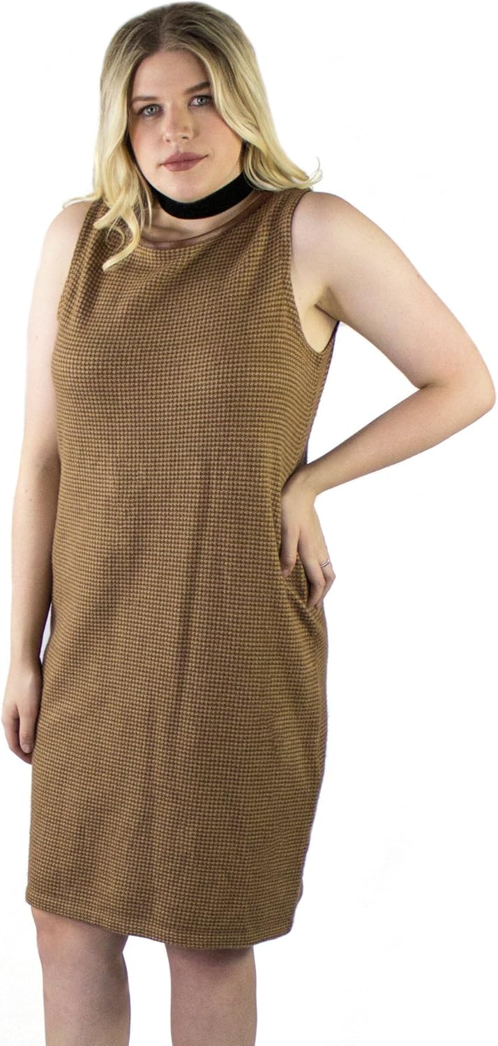 houndstooth shift dress