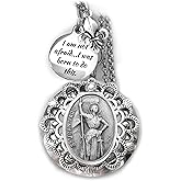 St. Joan of Arc Locket Necklace, I Am Not Afraid, I Was Born To Do This, Patron Saint Quote, Confirmation Gift Jewelry