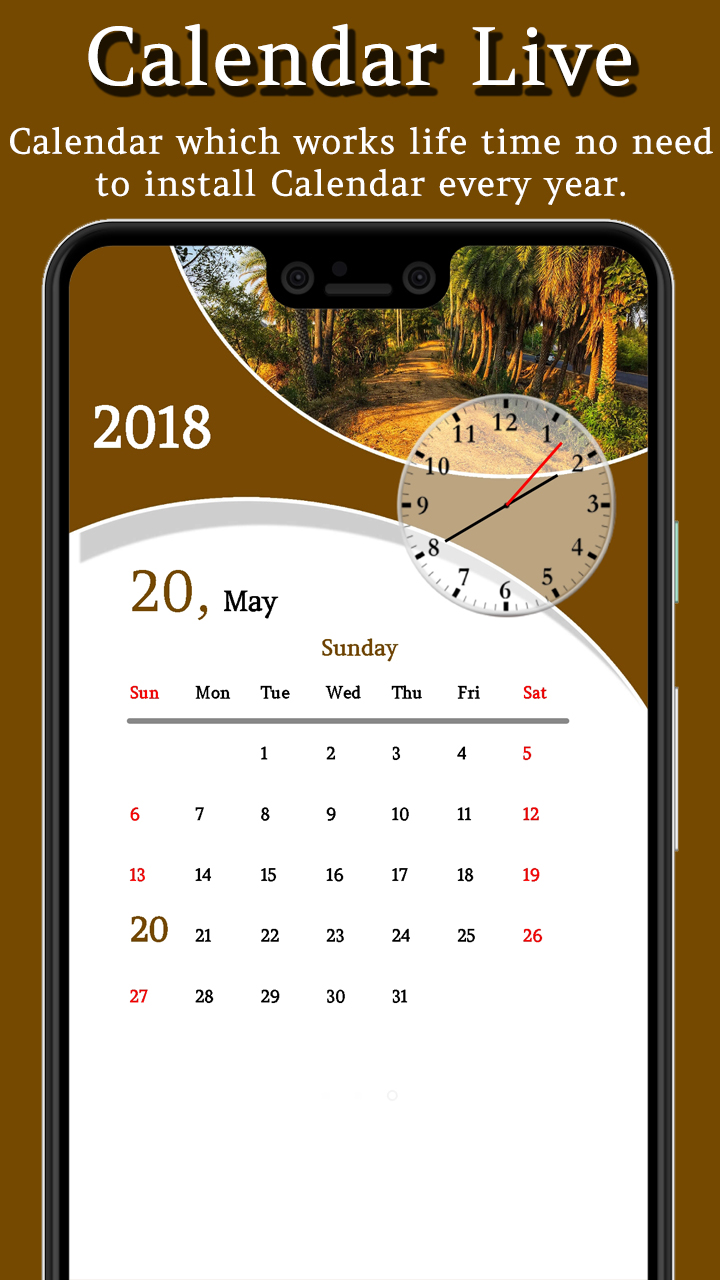 Calendar Live Wallpaper Appstore for Android