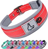 Joytale Reflective Dog Collar Medium Ultra Soft Neoprene Padded