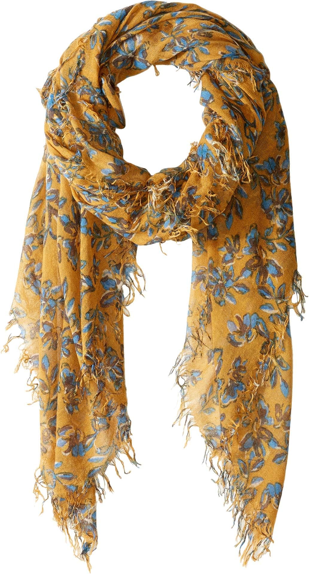 Chan Luu Floral Cashmere Silk Scarf