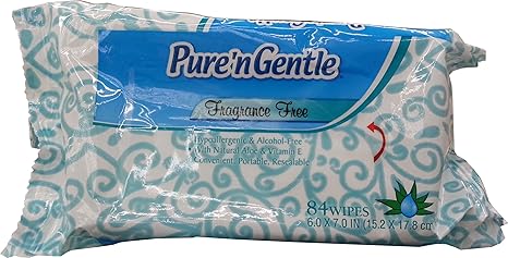 pure n gentle fragrance free wipes