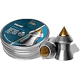 H&N Hornet Airgun Pellets 0.22 Cal, 16 Grains, Pointed, 200 Count, Gray, 1-(Pack) (PY-P-1206)