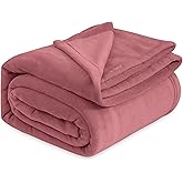 Bedsure GentleSoft Fleece King Size Blankets for Bed Dusty Rose - Soft Lightweight Plush Cozy Fuzzy Luxury Microfiber, 108x90 inches