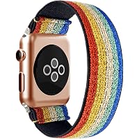 HBMEAR Stretchy Strap Loop Compatible with Apple Watch Band 42mm 44mm iWatch Series 5/4/3/2/1