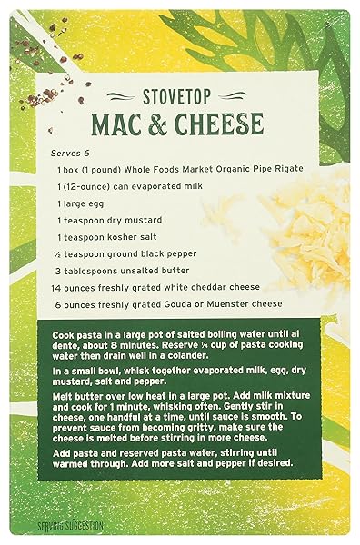 WHOLE FOODS MARKET, ORGANIC PIPE RIGATE, 16 OUNCE