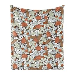 Ambesonne Earth Tones Throw Blanket, Neutral Autumn