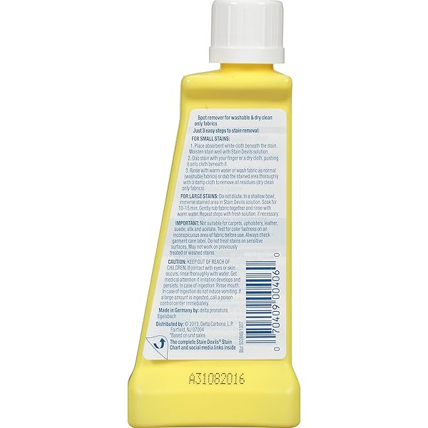 CARBONA STAIN DEVILS® #4 | BLOOD, DAIRY & ICE CREAM | PROFESSIONAL STRENGTH LAUNDRY STAIN REMOVER | MULTI-FABRIC CLEANER | SAFE ON SKIN & WASHABLE FABRICS | 1.7 FL OZ, 1 PACK