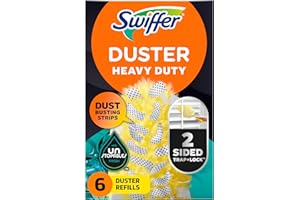 Swiffer Dusters Heavy Duty Multi-Surface Duster Refills for Cleaning, Unstopables, 6 Count