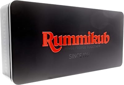 Ideal Rummikub Black Tile Strategy Game 2-4 Players Family Fun