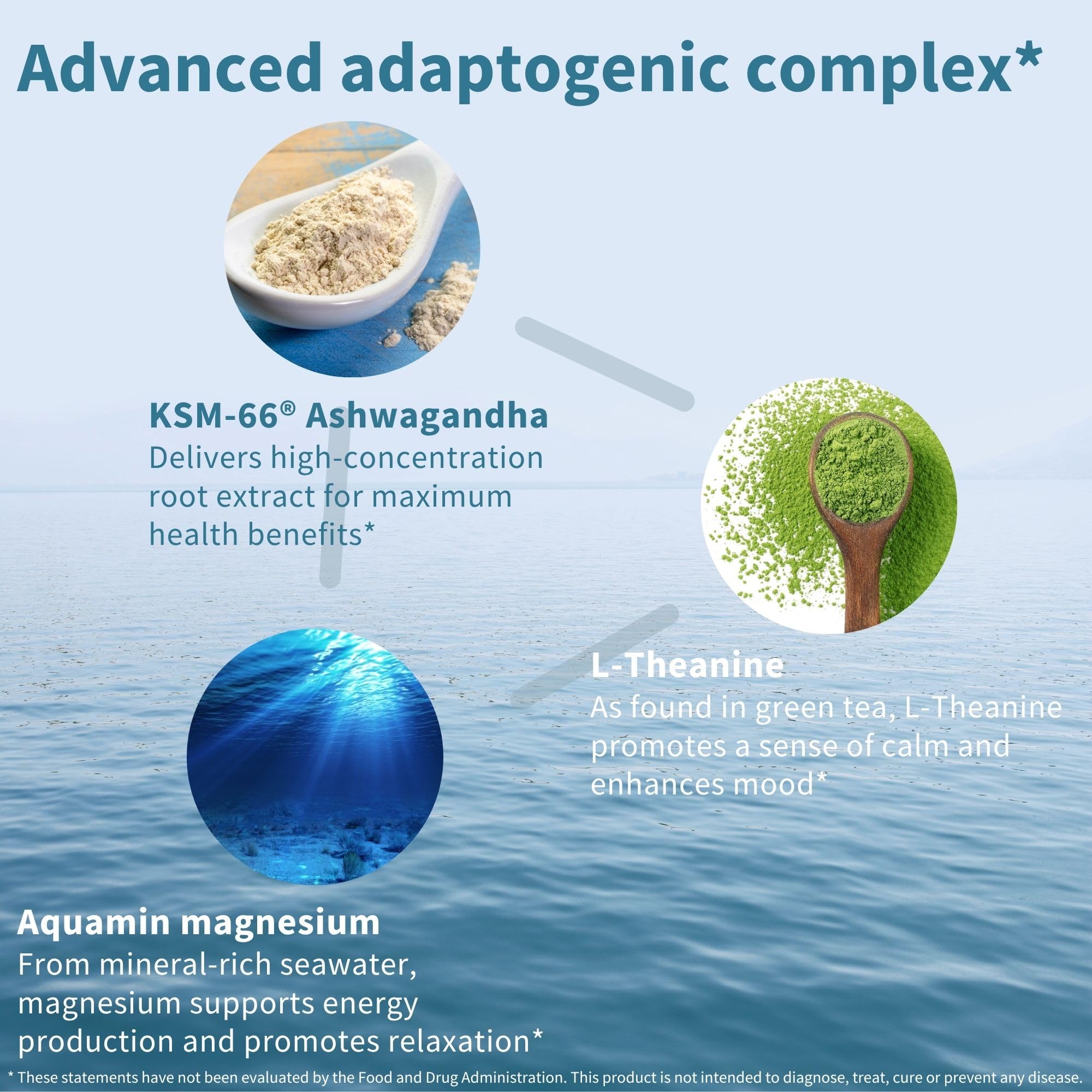Igennus High Strength Ashwagandha Stress Relief Complex, L-Theanine & Magnesium & KSM-66 Root Extract Adaptogens, Methylated B Vitamins, Calm & Sleep Support, Clean Label, 60 Fast Acting Capsules