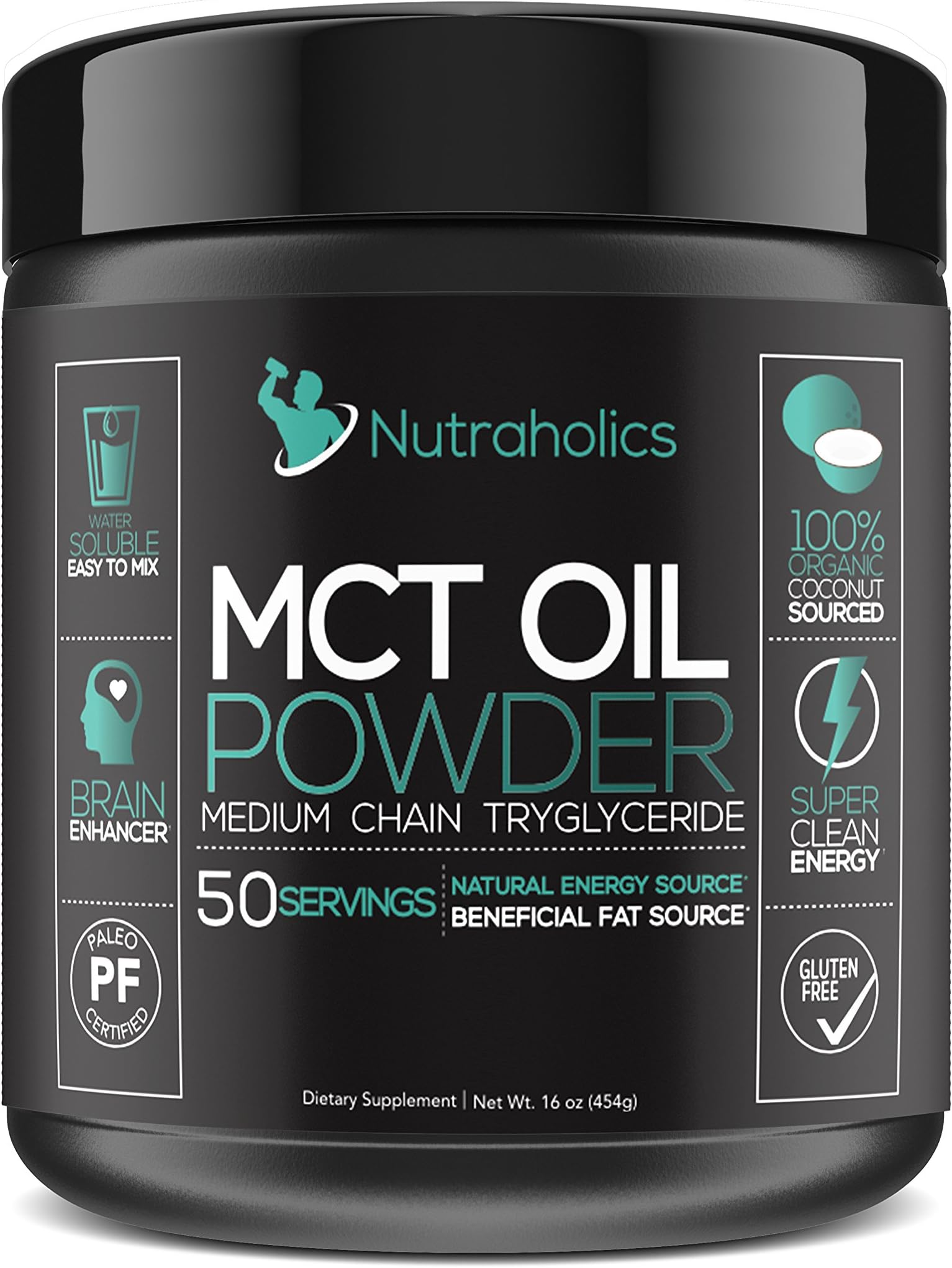 MCT Oil Powder from Organic Coconuts for Ketosis and Ketone Energy Supplement on Ketogenic Diet | Easy to Absorb & Digest in Smoothies & Shakes or Keto Coffee Creamer