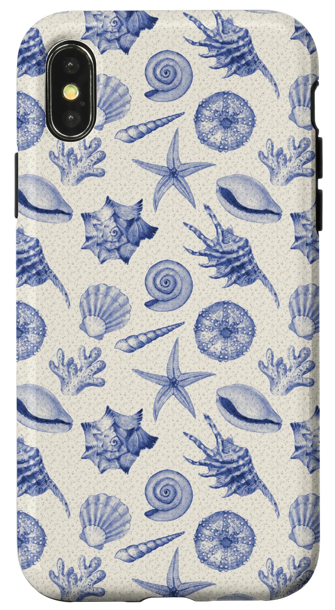 Sea Shell Coastal Beach Summer Blue Ocean Seashell Aesthetic Case for iPhone X/XS