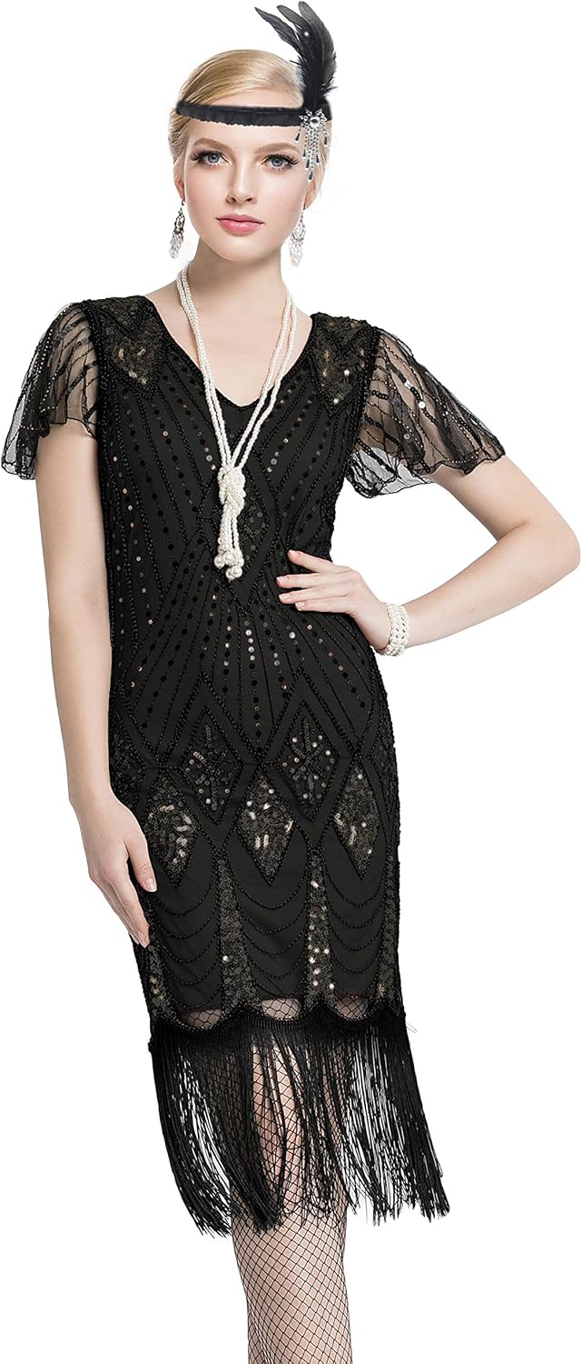 1920s fringe dresses