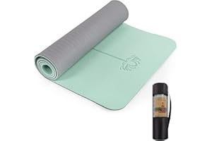 UMINEUX Yoga Mat Extra Thick 1/3'' Non Slip Yoga Mats for Women Eco Friendly TPE Fitness Exercise Mat with Carrying Sling & Storage Bag