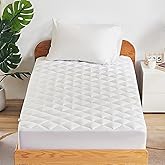 SLEEP ZONE Twin XL Mattress Pad, Breathable and Noiseless Mattress Cover, Quilted Fitted Mattress Protector with Deep Pocket,