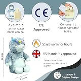 Things2KeepUWarm Blue Llama Plush Hot Water Bottle - Safety Certified view 3