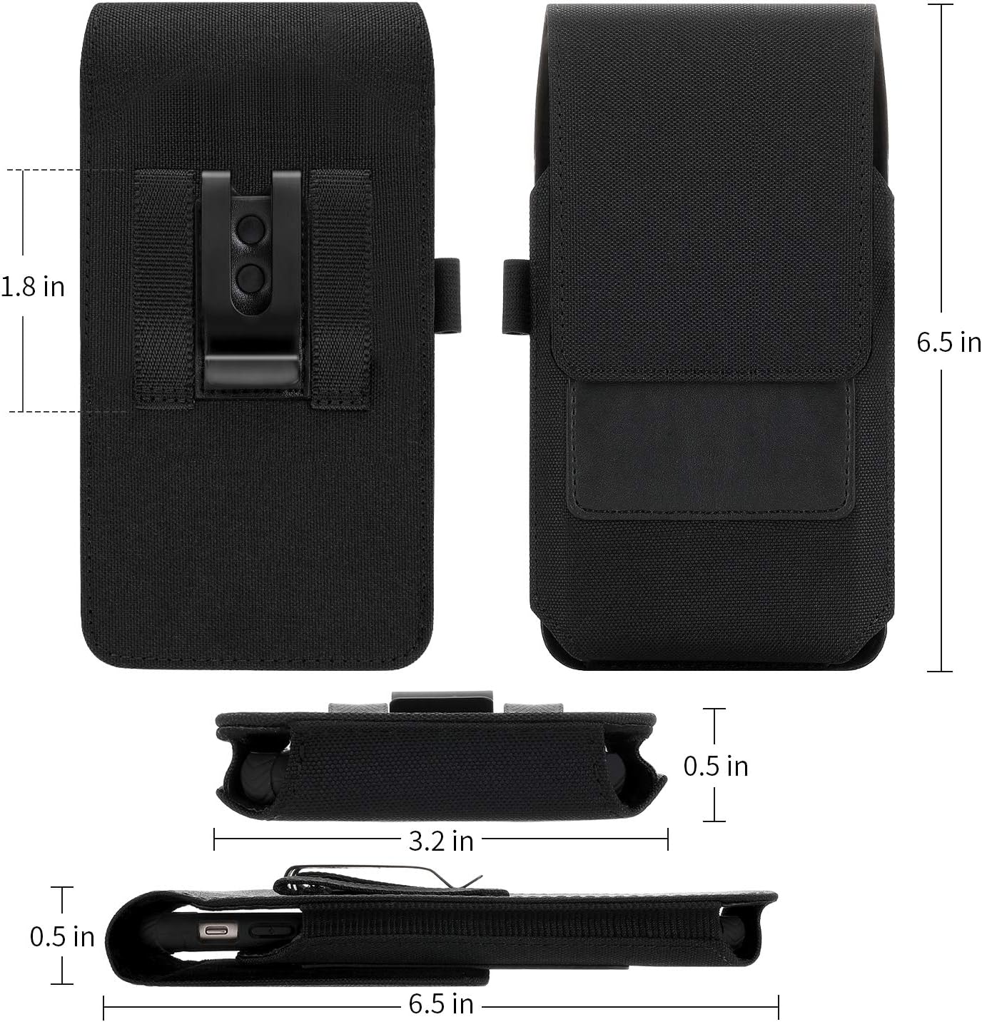 BECPLT Phone Holster for iPhone17 16 15 14 Pro Max, 16 15 14 13 Plus, Xs Max, 6 7 Plus, Samsung Galaxy Note 8 9, Note 10 Plus - Image 5