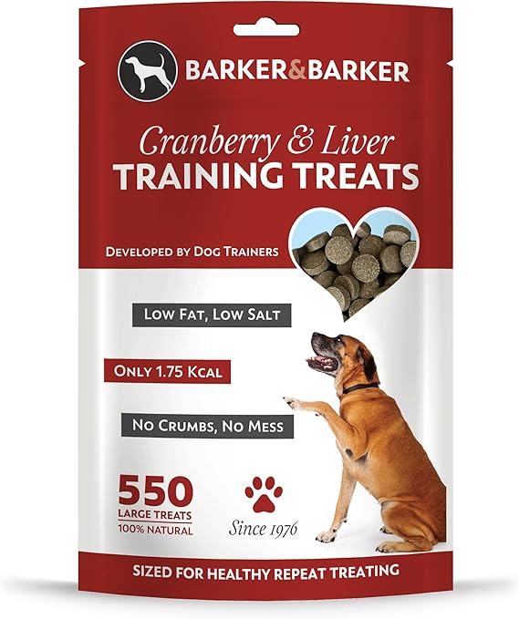 Barker and Barker Low Fat Dog Treats 550 Large Cranberry and and Liver