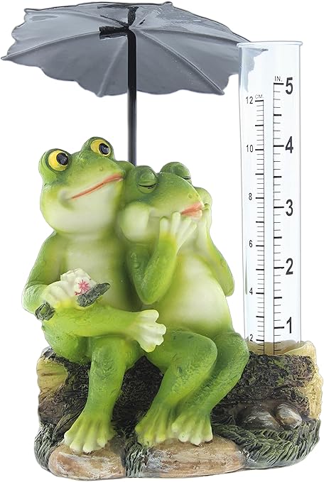 Amazon Com Mayrich 5 Decorative Rain Gauge Cute Resin Frog