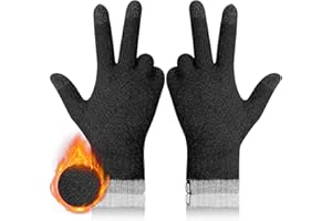 MA COWCF Winter Gloves for Women Warm Touch Screen Friendly Thermal Knit Elastic Soft Wool Glove for Cold Weather