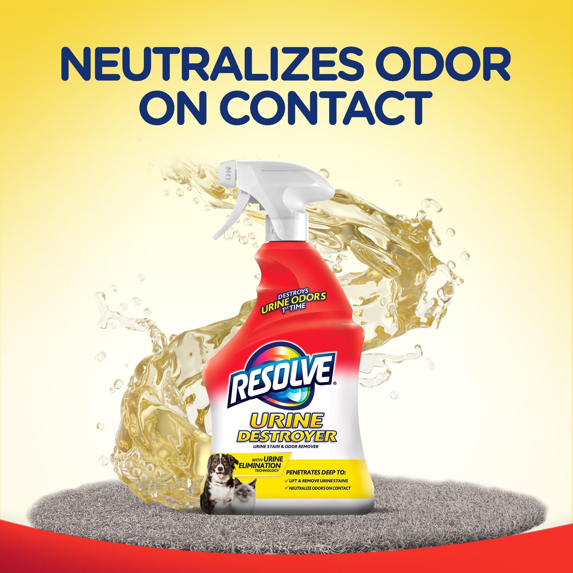 Resolve Pet Specialist Urine Destroyer Stain & Odor Remover, 32 Fl Oz