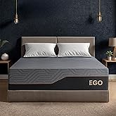MLILY EGOHOME 14 Inch King Mattress, Copper Gel Memory Foam Mattress for Pain Relief, Therapeutic Mattress in a Box, CertiPUR-US Certified, Fiberglass Free Medium Mattress, Black