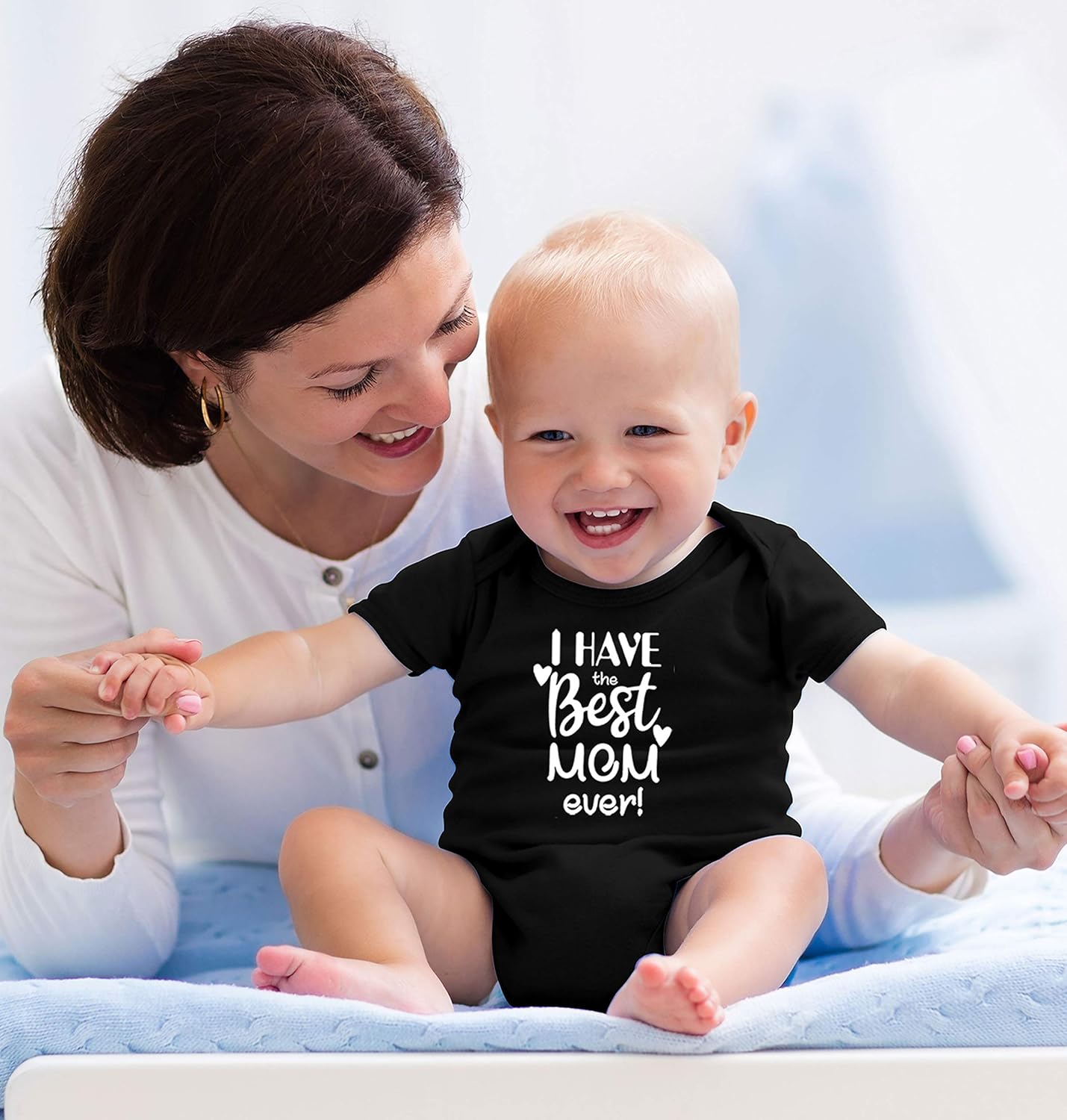 Witty Fashions I Have The Best Mom Ever Cute Mothers Day Infant Baby Bodysuit
