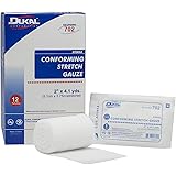 Dukal - 702 DUKAL Conforming Stretch Gauze Bandage, 2" x 4.1 yd, Sterile (Pack of 96)