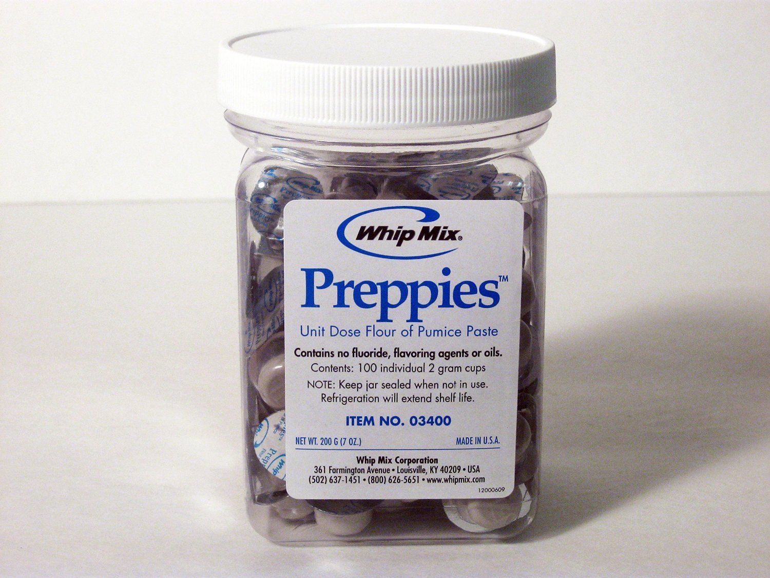 Whip Mix 03400 Pumice Preppies Unit Dose Flour of Pumice Paste 2 Gram