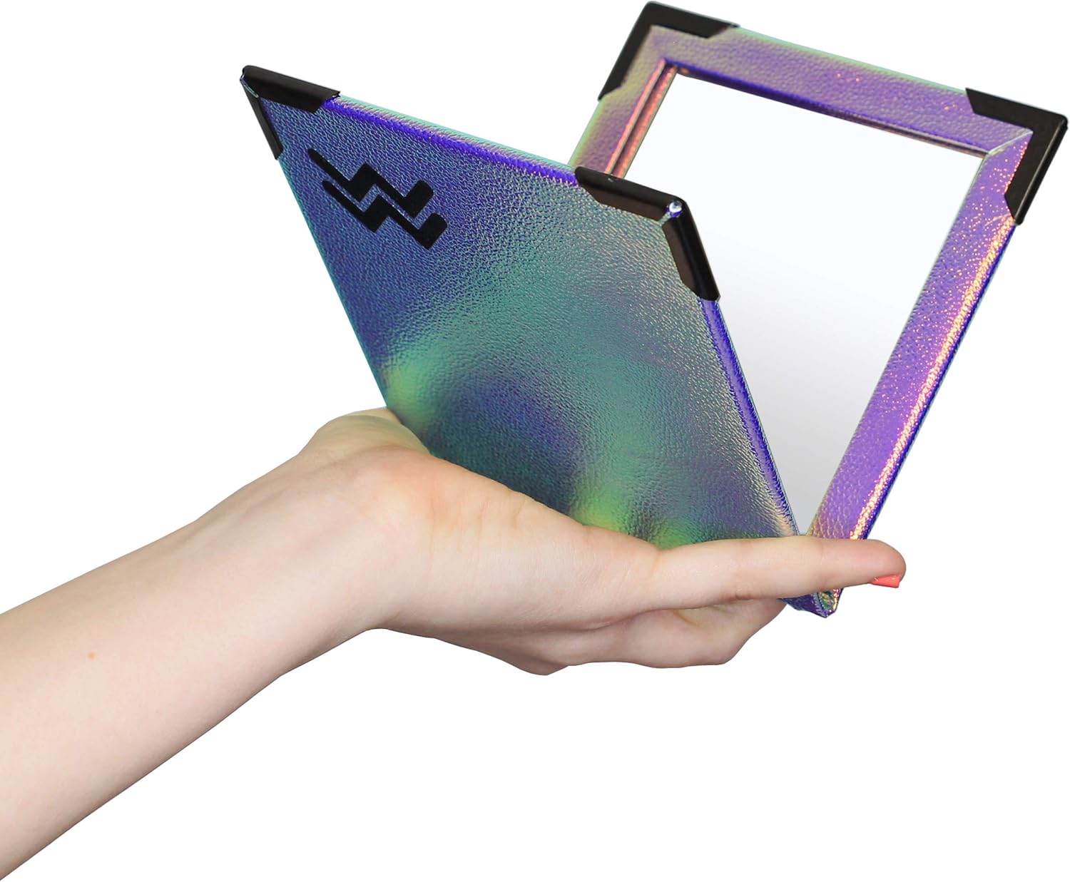 Large Shatterproof Compact Mirror Made in the UK Folding Travel