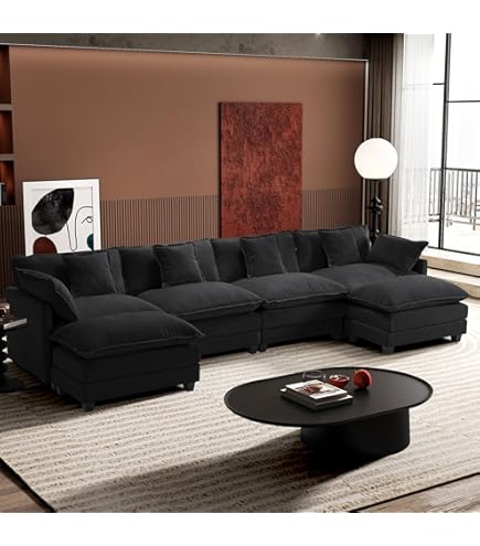 Amazon.com: Purple Velvet Ottoman for Modular Sectional Living